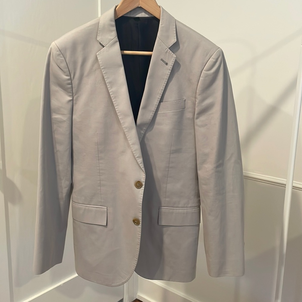J. Crew Men’s Ludlow Cotton Blazer | 38S | Color: Gray